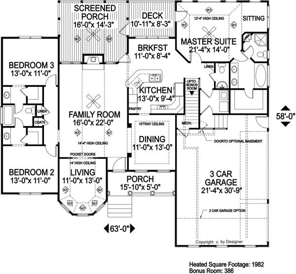 Floorplan image of The Conley House Plan